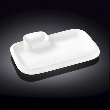 Wilmax 992574 10 x 6 in. Rectangular Platter, White, 36PK WL-992574 / A